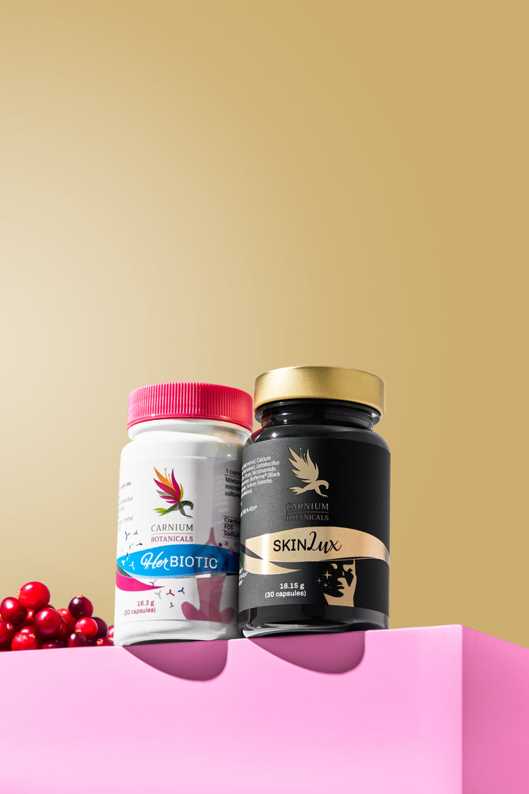 Paket "Gesunde Haut von innen heraus": Her Biotic + SKIN Lux -10%